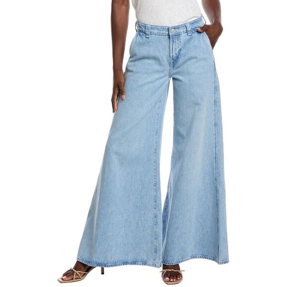 7 For All Mankind Denim - 7 For All Mankind Sky Blue Wide Leg Jeans